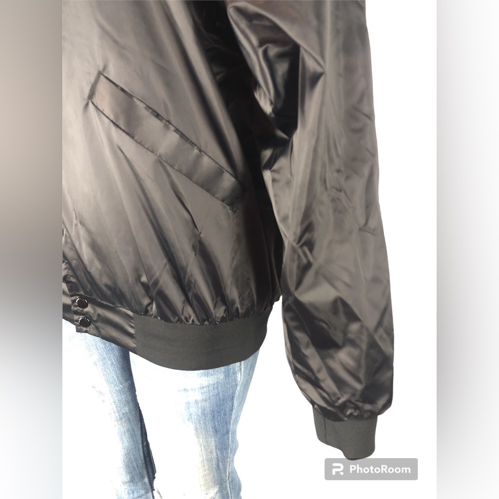 Cardinal Frat Satin Bomber Women Jacket ➖Size L - Picture 6 of 12